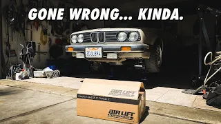 Bagging My 1987 BMW E30! Pt .1 AirLift Performance Rear Install