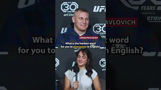 Asking UFC 295 fighters what the hardest English word to pronounce is LOL