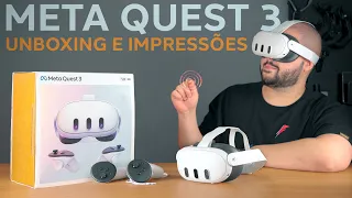 Meta Quest 3 - O Melhor Oculos VR Para Comprar! Unboxing e Impressões