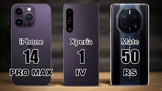 iPhone 14 Pro Max VS Sony Xperia 1 IV VS Huawei Mate50 RS Porsche