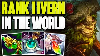 BEST IVERN ONE-TRICK DOMINATING IN 1400 LP! | CHALLENGER IVERN JUNGLE GAMEPLAY | Patch 12.19 S12