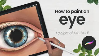 How To Draw An Eye • Procreate Tutorial • Foolproof Method!