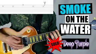 DEEP PURPLE Smoke on the Water - Solo - (Guitar Lesson)