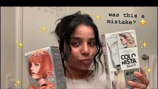 L’Oreal Paris Colorista Bleach + Féria Power Copper DIY hair dye