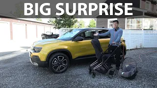 Jeep Avenger child seat and baby stroller test