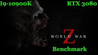 I9-10900K | RTX 3080 | World War Z Benchmark | 1080P