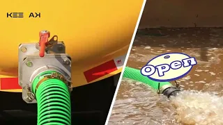The operation of sewage suction truck