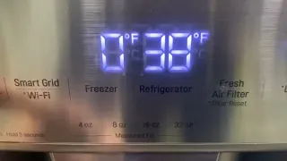 LG French Door Refrigerator Turning Cooling Mode On/Off