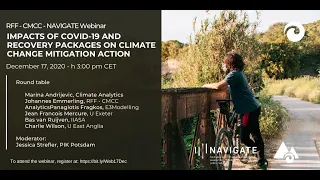 Impacts of COVID-19 and recovery packages on climate change mitigation action