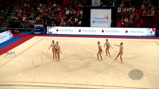 Russian Federation (RUS) - 2019 Rhythmic Junior Worlds, Moscow (RUS) - Qualifications 5 Hoops