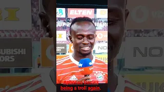 Alphonso trolling in Mane's interview.