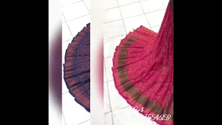 chiffon brasso saree | budget friendly daily wear saree | charan collections | resellers welcome