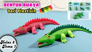 Cara Membuat Buaya Dari Plastisin Tugas Kelas 2 Tema 7 || Membuat Patung Hewan Dari Plastisin