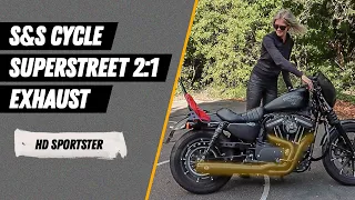 Harley Davidson Iron 883 with S&S SuperStreet 2:1 Exhaust