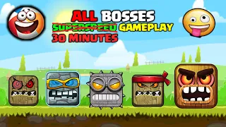 Red Ball 4 - All Levels - Ball Friends - 30 Minutes Speed Gameplay - Gameplay Volume 1,2,3,4,5