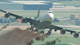 B747 Pilot Saves All Passengers During Engine Failure Right After Take Off | XP11