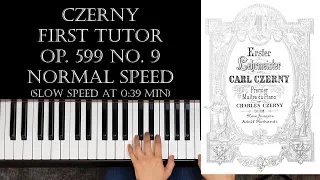 Carl Czerny - First Tutor - Op. 599 No. 9 / Tutorial & Free Sheets (Piano) [Mom with Grand Piano]