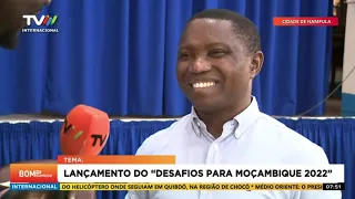 Entrevista de pré-lançamento do "Desafios para Moçambique 2022" em Nampula, com Salvador Forquilha