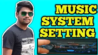 Sony DSX-A410BT How to set up in car music system? music system setting