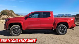 *Tested* Is the New 2024 Toyota Tacoma Manual Transmission BETTER than the New 8-Speed Automatic?