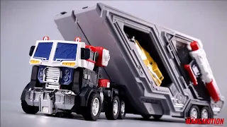 FansHobby MB-18 Energon Optimus Prime and Hasbro Optimus/Omega Supreme review and compare.Mangmotion