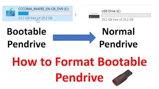 How to Format Bootable Pendrive | Bootable Pendrive ko Normal Kaise Kare | Bootable PD to Normal PD