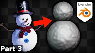 Part 3 - Blender for Complete Beginners Tutorial Series (Outliner & Modeling Snowballs)