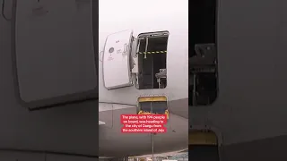 Panic as passenger opens plane door