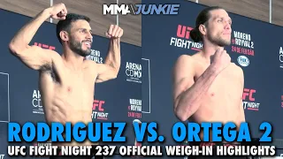 Yair Rodriguez, Brian Ortega Make Weight For Rematch in Mexico | UFC Fight Night 237