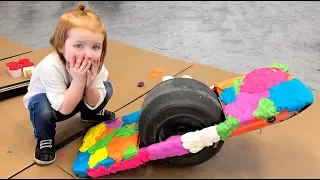 PLAY-DOH ONE-WHEEL HOVERBOARD!!