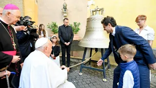 Pope Francis blesses "Voice of the Unborn" bell destined for Kazakhstan