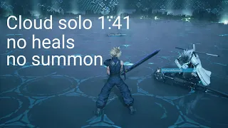 FINAL FANTASY VII REMAKE Intergrade Cloud solo vs Weiss (1:41, no heal no summon)