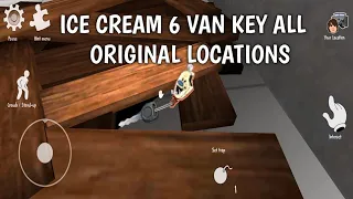 How to Find And Use Van key in Ice Scream 6 New update || Van key All New original locations