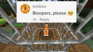 Saving Minecraft Fox Parkour BLOOPERS #Shorts