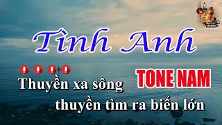 Karaoke Tình Anh Tone Nam | Nhạc Sống Nguyễn Linh