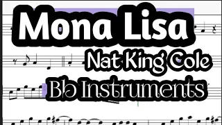 Mona Lisa Tenor Sax Soprano Clarinet Trumpet Sheet Music Backing Track Play Along Partitura