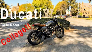 Taking My Ducati to College (The University Of Washington) | 2022 Scrambler Nightshift |