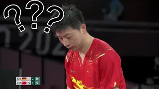 Table Tennis Semifinals Tokyo 2020. Ma Long's  Service Errors.