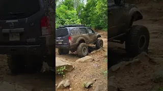 Nissan Pathfinder in BEAST MODE at Windrock