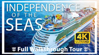 Independence of the Seas | Full Walkthrough Ship Tour & Review | Freedom Class | Royal Caribbean |4K
