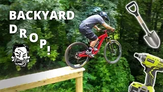 Backyard North Shore MTB Drop - Building and Riding