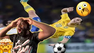 Amateur American Sports Fan Reacts To Zlatan Ibrahimovic ● Craziest Skills Ever ● Impossible Goals!