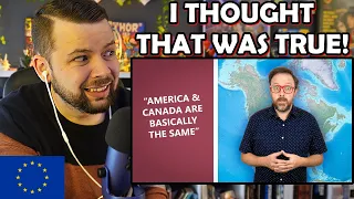 European Reacts to 7 Myths British People Believe About America - Part 1