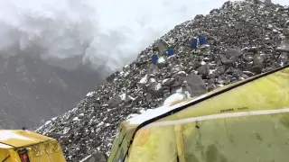 Mt. Everest Earthquake & Avalanche 2015 filmed by Chimu, which killed 19 and injured 50