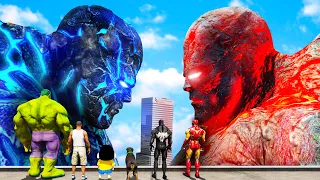 GTA 5 | GTA5 BUT WHATEVER TITAN LAVA GOD MONSTER VS TITAN ICE GOD SHINCHAN DRAWS COMES TO REAL LIFE