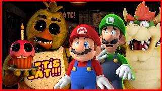 Mario & Luigi play FNAF #3 FT Bowser