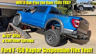 2021 Ford F-150 Raptor w/37" Tires: Suspension Flex Test and Coil Spring Rear Suspension Walkaround