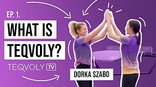 TEQVOLY TV Ep. 1 - Dorka Szabo pro Hungarian volleyball player is showing us the basics of teqvoly!