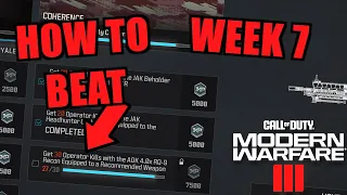 Week 7 - Get 30 Operator kills with the AOK / ADK 4.0x RQ 9 Recon Equipped COD Modern Warfare 3