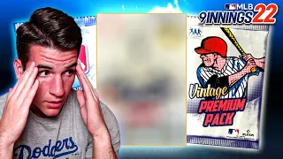 HOW MANY TIMES WILL I PULL THIS CARD? Team Select Diamond & Vintage Pack Opening! - MLB 9 Innings 22